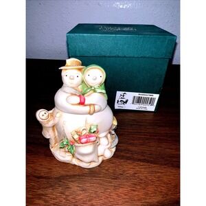 Harmony Kingdom Snowdonia Fields Snowmen Holiday Trinket Box‎ Retired NIB